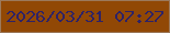 文字の大きさ：3、枠の色：9c795b、背景の色：914805、文字の色：2e2266 無料ブログパーツのブログ時計
