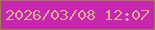文字の大きさ：2、枠の色：9c7d55、背景の色：c826b1、文字の色：d3b089 無料ブログパーツのブログ時計