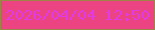 文字の大きさ：2、枠の色：9c8546、背景の色：ec4483、文字の色：e13be3 無料ブログパーツのブログ時計