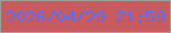 文字の大きさ：1、枠の色：9ca096、背景の色：c85b60、文字の色：5a6df3 無料ブログパーツのブログ時計