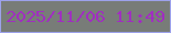文字の大きさ：1、枠の色：9ca1eb、背景の色：787c78、文字の色：a02fc0 無料ブログパーツのブログ時計