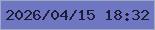 文字の大きさ：4、枠の色：9ca9c0、背景の色：7077c2、文字の色：1e1c37 無料ブログパーツのブログ時計