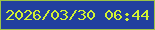 文字の大きさ：1、枠の色：9cc447、背景の色：22409f、文字の色：d1f133 無料ブログパーツのブログ時計