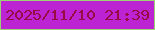 文字の大きさ：5、枠の色：9cd176、背景の色：bc24d3、文字の色：990b45 無料ブログパーツのブログ時計