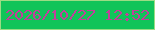 文字の大きさ：3、枠の色：9cdc84、背景の色：11c459、文字の色：c33f9b 無料ブログパーツのブログ時計