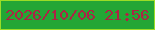 文字の大きさ：2、枠の色：9cdd26、背景の色：24a635、文字の色：ad2345 無料ブログパーツのブログ時計