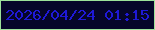 文字の大きさ：5、枠の色：9ce299、背景の色：060629、文字の色：1f19d7 無料ブログパーツのブログ時計