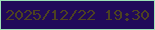 文字の大きさ：5、枠の色：9ce2b7、背景の色：210a59、文字の色：4d4221 無料ブログパーツのブログ時計