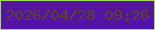 文字の大きさ：1、枠の色：9ce35a、背景の色：5313a3、文字の色：5b4523 無料ブログパーツのブログ時計