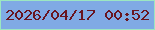 文字の大きさ：4、枠の色：9ce7c1、背景の色：80aae4、文字の色：691520 無料ブログパーツのブログ時計