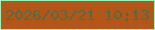 文字の大きさ：5、枠の色：9cf3b5、背景の色：b2561a、文字の色：546b42 無料ブログパーツのブログ時計