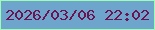 文字の大きさ：2、枠の色：9cfdb3、背景の色：6ea5cc、文字の色：6c1354 無料ブログパーツのブログ時計