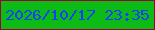 文字の大きさ：1、枠の色：9d0135、背景の色：0dbb17、文字の色：163ffa 無料ブログパーツのブログ時計