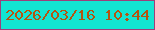 文字の大きさ：5、枠の色：9d3f7b、背景の色：12e5d2、文字の色：b45410 無料ブログパーツのブログ時計