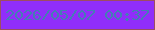 文字の大きさ：3、枠の色：9d4d62、背景の色：902efa、文字の色：447eb4 無料ブログパーツのブログ時計