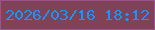 文字の大きさ：2、枠の色：9d518d、背景の色：804256、文字の色：1c92fd 無料ブログパーツのブログ時計