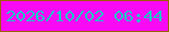 文字の大きさ：1、枠の色：9d5e00、背景の色：f909f4、文字の色：1bc2c9 無料ブログパーツのブログ時計
