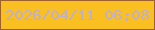 文字の大きさ：1、枠の色：9d612d、背景の色：fac022、文字の色：beb0cc 無料ブログパーツのブログ時計