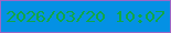 文字の大きさ：5、枠の色：9d66c6、背景の色：0491e4、文字の色：11a745 無料ブログパーツのブログ時計