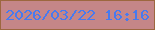 文字の大きさ：2、枠の色：9d673f、背景の色：c58688、文字の色：477aef 無料ブログパーツのブログ時計