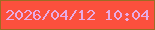文字の大きさ：5、枠の色：9d6c24、背景の色：fc503d、文字の色：e7ace5 無料ブログパーツのブログ時計