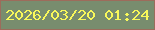 文字の大きさ：1、枠の色：9d6c5b、背景の色：788d6e、文字の色：f9f95a 無料ブログパーツのブログ時計