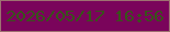 文字の大きさ：3、枠の色：9d7171、背景の色：7a045b、文字の色：38531a 無料ブログパーツのブログ時計