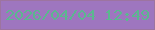 文字の大きさ：1、枠の色：9d74a0、背景の色：9e76bf、文字の色：5bb78f 無料ブログパーツのブログ時計
