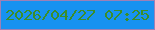 文字の大きさ：5、枠の色：9d80b6、背景の色：1792f0、文字の色：3b8e29 無料ブログパーツのブログ時計