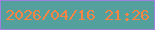 文字の大きさ：4、枠の色：9d80e0、背景の色：53a09d、文字の色：f68445 無料ブログパーツのブログ時計
