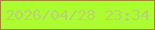 文字の大きさ：4、枠の色：9d882d、背景の色：abfd31、文字の色：bbd170 無料ブログパーツのブログ時計
