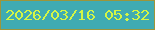 文字の大きさ：3、枠の色：9d953a、背景の色：40abb2、文字の色：d4f645 無料ブログパーツのブログ時計