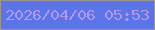 文字の大きさ：2、枠の色：9d9592、背景の色：5b74e8、文字の色：b198ec 無料ブログパーツのブログ時計