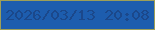 文字の大きさ：4、枠の色：9d9f58、背景の色：1d5dae、文字の色：1b488b 無料ブログパーツのブログ時計