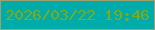 文字の大きさ：4、枠の色：9da06f、背景の色：00acaa、文字の色：7cac1b 無料ブログパーツのブログ時計