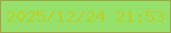 文字の大きさ：2、枠の色：9da64b、背景の色：96e16c、文字の色：b8d225 無料ブログパーツのブログ時計