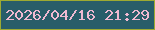 文字の大きさ：2、枠の色：9daa32、背景の色：285d69、文字の色：f0b9d1 無料ブログパーツのブログ時計