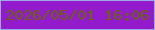 文字の大きさ：4、枠の色：9daae7、背景の色：931acd、文字の色：686608 無料ブログパーツのブログ時計