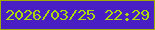 文字の大きさ：1、枠の色：9dad04、背景の色：491fc3、文字の色：a9db0a 無料ブログパーツのブログ時計