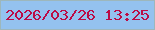 文字の大きさ：1、枠の色：9db7bc、背景の色：94c2ef、文字の色：bb0c46 無料ブログパーツのブログ時計