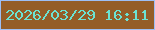 文字の大きさ：4、枠の色：9dbff6、背景の色：945d28、文字の色：6be3d3 無料ブログパーツのブログ時計