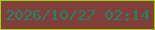 文字の大きさ：4、枠の色：9dd304、背景の色：803f3a、文字の色：248363 無料ブログパーツのブログ時計
