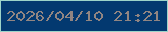 文字の大きさ：5、枠の色：9dd4c9、背景の色：033970、文字の色：918582 無料ブログパーツのブログ時計