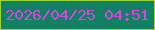 文字の大きさ：2、枠の色：9dd62a、背景の色：128063、文字の色：dd42e2 無料ブログパーツのブログ時計