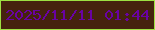文字の大きさ：2、枠の色：9de242、背景の色：45230e、文字の色：6902a3 無料ブログパーツのブログ時計