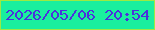 文字の大きさ：5、枠の色：9dea42、背景の色：1aef9e、文字の色：4b31dc 無料ブログパーツのブログ時計
