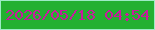 文字の大きさ：5、枠の色：9debc5、背景の色：23b031、文字の色：c91b9e 無料ブログパーツのブログ時計