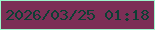 文字の大きさ：5、枠の色：9df6cc、背景の色：7c2f56、文字の色：0d3f34 無料ブログパーツのブログ時計
