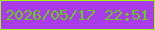 文字の大きさ：4、枠の色：9dfc0f、背景の色：a93be8、文字の色：62d014 無料ブログパーツのブログ時計