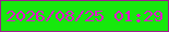 文字の大きさ：3、枠の色：9e1d8f、背景の色：17e80d、文字の色：e017cb 無料ブログパーツのブログ時計